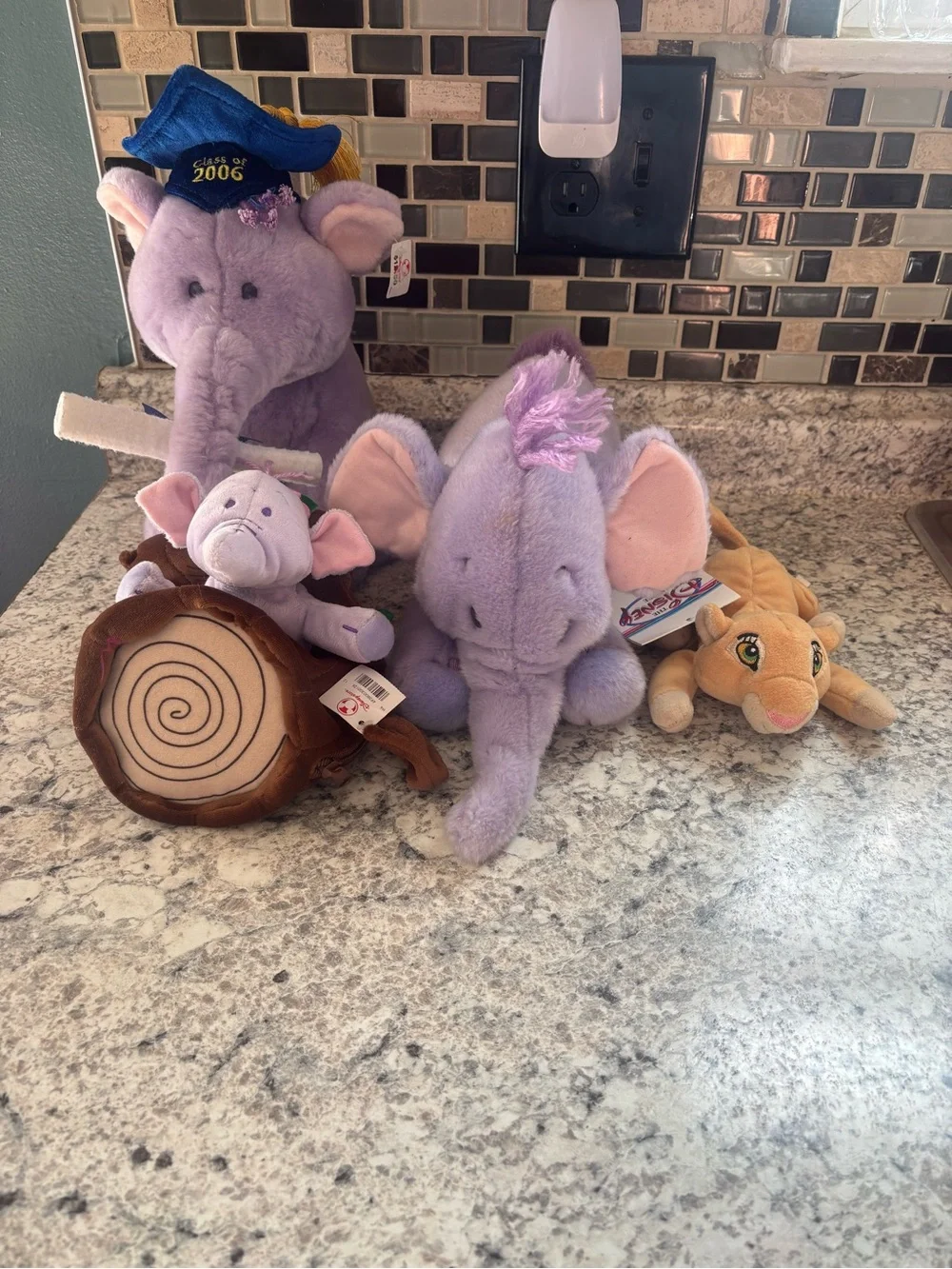 Lot of Disney stuffed animals